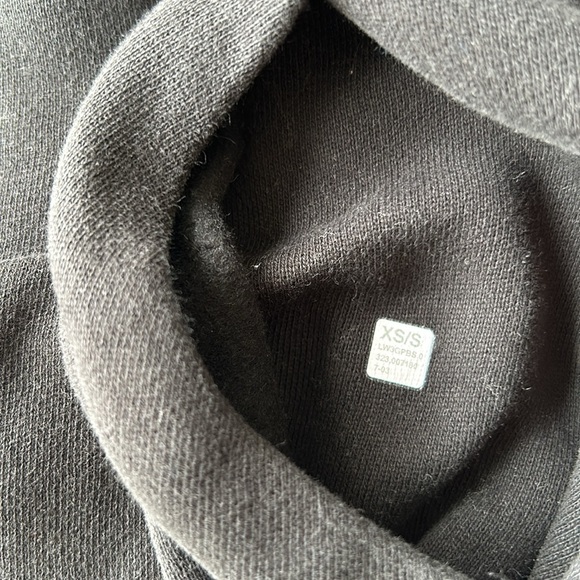 Scuba Oversized Funnel Neck Hoodie In Black - Picture 8 of 9